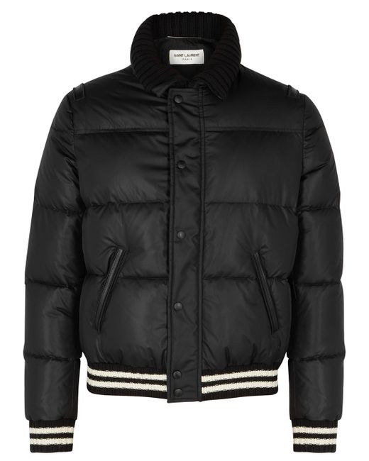 Saint Laurent quilted shell jacket