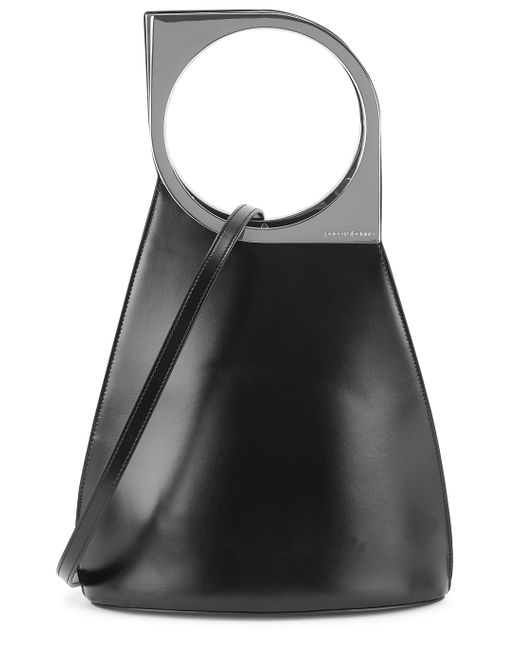 Paco Rabanne OpArt leather top handle bag