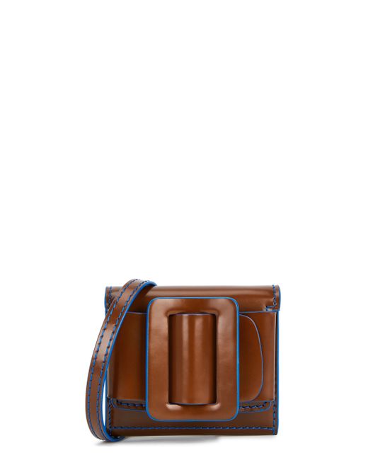 Boyy Buckle glossed leather pouch