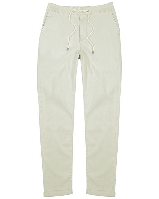 Paige Fraser stone stretch-Lyocell trousers