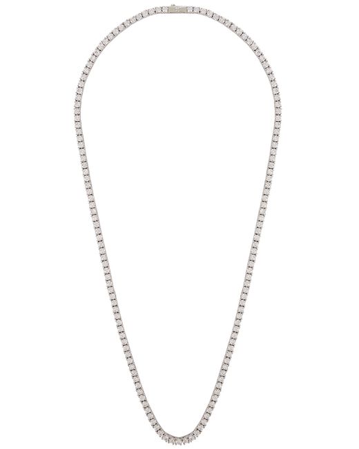 Cernucci Tennis 18kt white gold-plated necklace