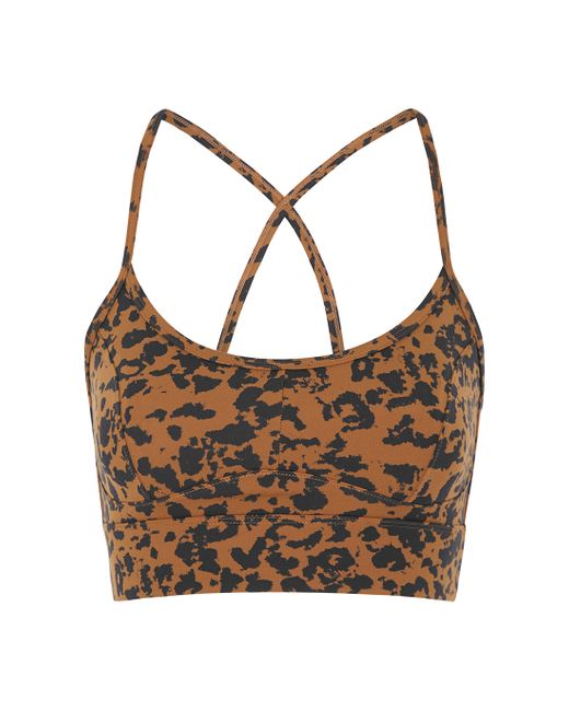 Varley Lets Move Irena printed stretch-jersey bra top