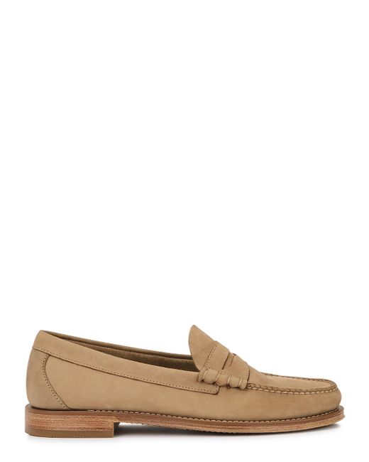 G.H Bass & Co Weejuns Heritage camel nubuck loafers