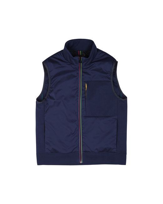 PS Paul Smith Quilted Shell And Stretch-jersey Gilet