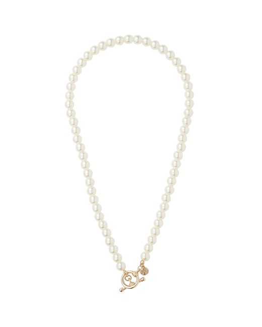 Chained & Able Faux Pearl And 18kt plated Necklace