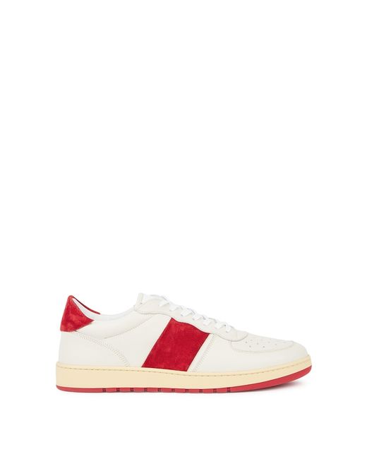 Collegium Pillar Destroyer Off-white Panelled Leather Sneakers