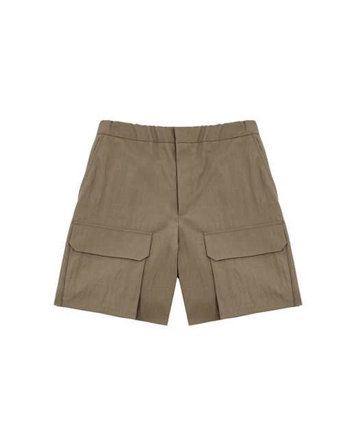 Fendi Taupe Cotton-blend Cargo Shorts