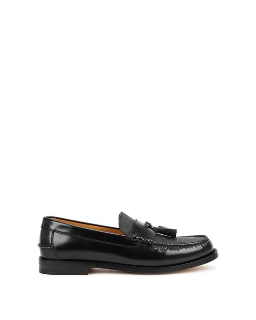 Gucci Kaveh GG Supreme Leather Loafers