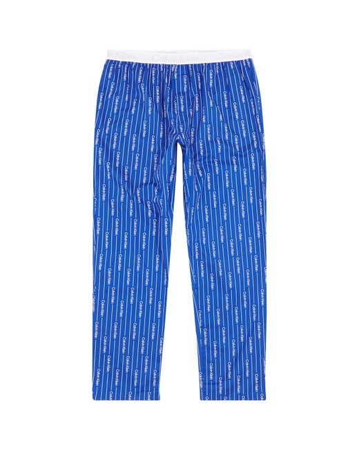Calvin Klein Logo-print Stretch-cotton Pyjama Trousers