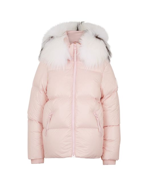 Arctic Army Fur-trimmed Quilted Shell Jacket