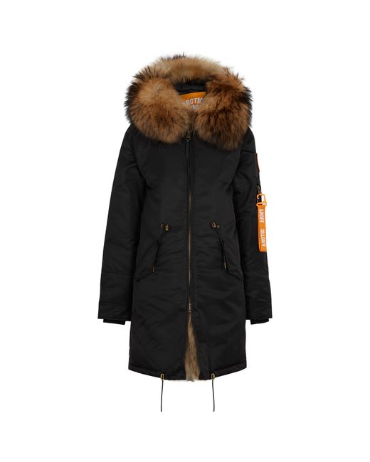 Arctic Army Luxe Fur-trimmed Padded Shell Parka