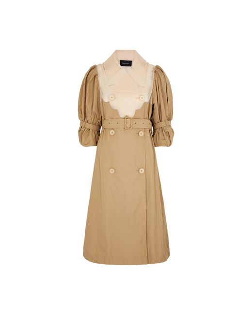 Simone Rocha Panelled Double-breasted Shell Trench Coat