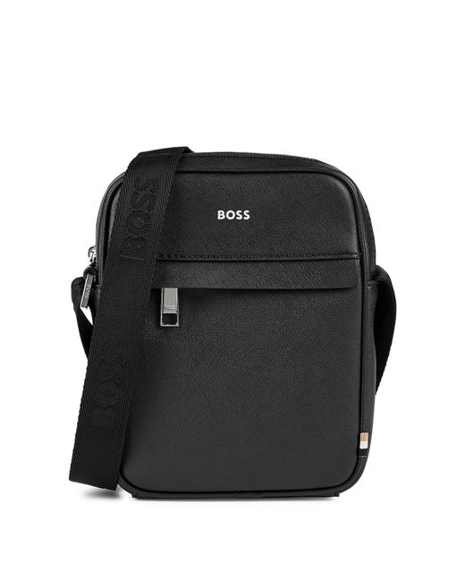 Hugo Boss Zair Leather Cross-body Bag One