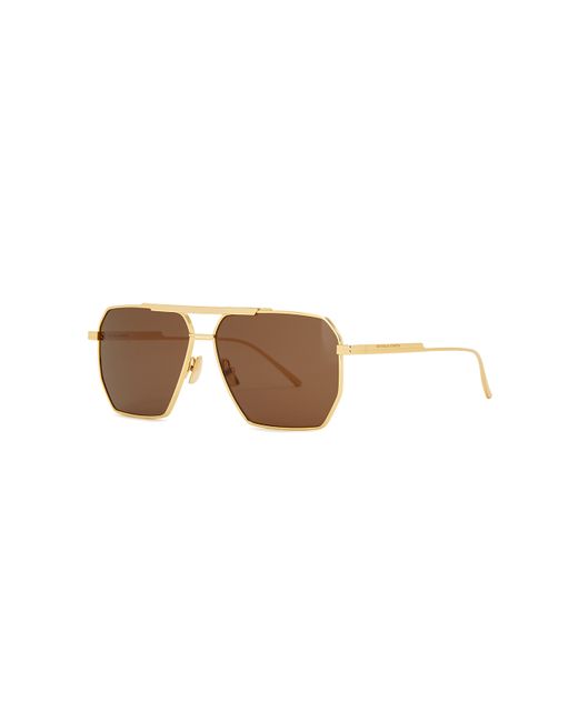 Bottega Veneta tone Aviator-style Sunglasses Metal