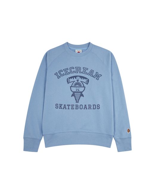 Ice Cream Sharks Printed Cotton Sweatshirt