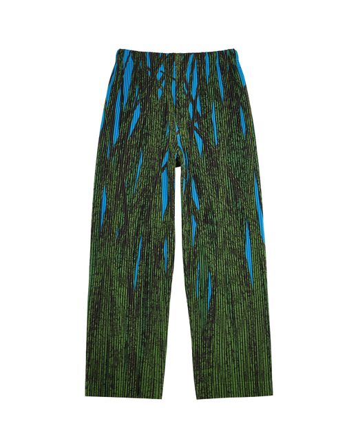 Homme Pliss Issey Miyake Printed Pleated Trousers