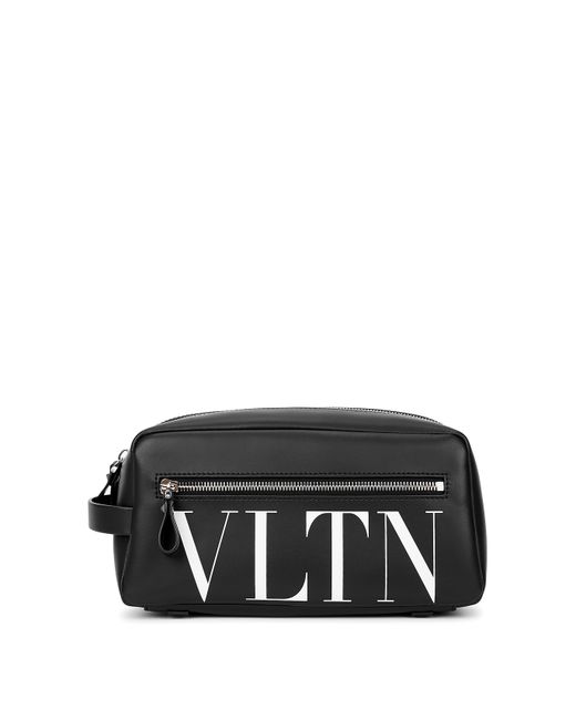 Valentino Garavani Logo Leather Wash Bag One