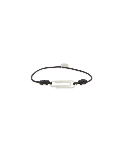 Off-White Paperclip Cord Bracelet