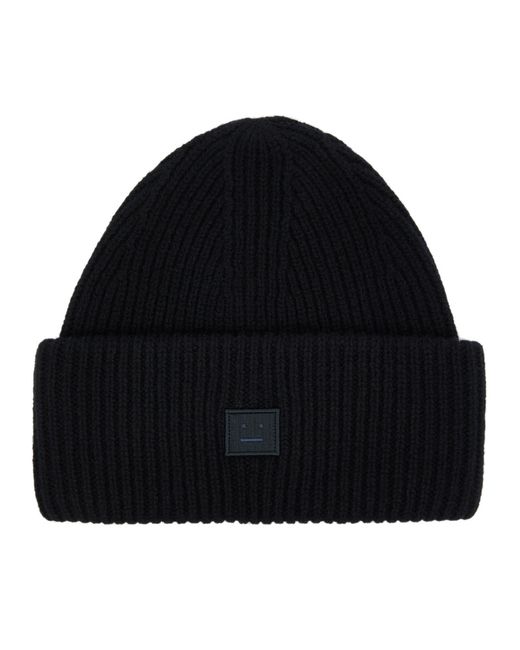 Acne Studios Pansy Ribbed Wool Beanie