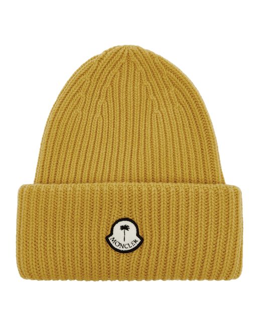 Moncler Genius 8 Moncler Palm Angels Ribbed Wool Beanie