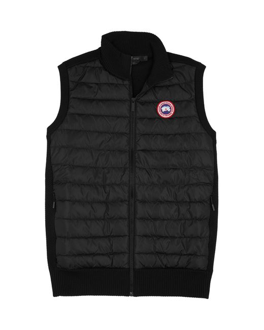 Canada Goose Hybridge Knit Quilted Shell and Wool Gilet Designer