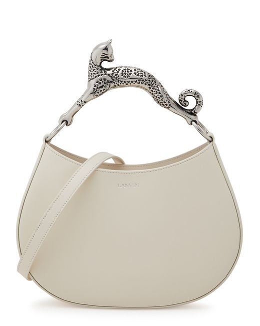 Lanvin Hobo Cat Small Leather Top Handle Bag