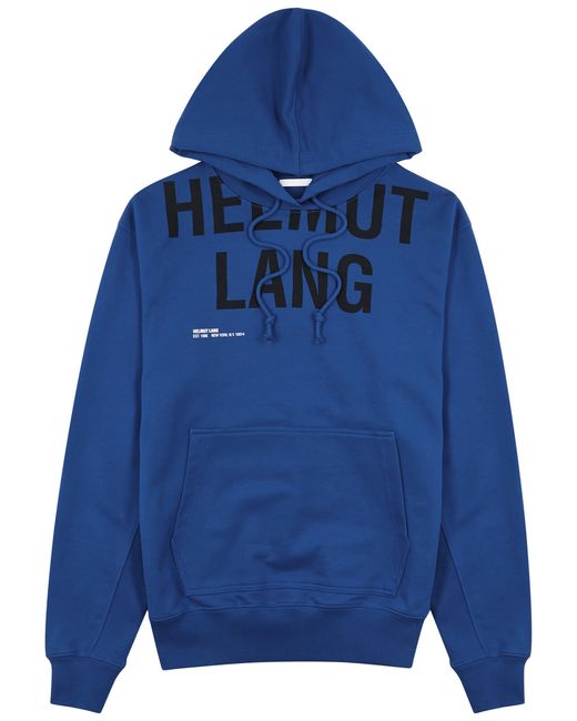 Helmut Lang Logo-print Hooded Cotton Sweatshirt
