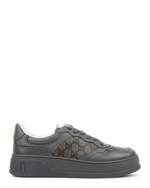 Gucci Chunky B Monogrammed Canvas and Leather Sneakers Trainers Panels