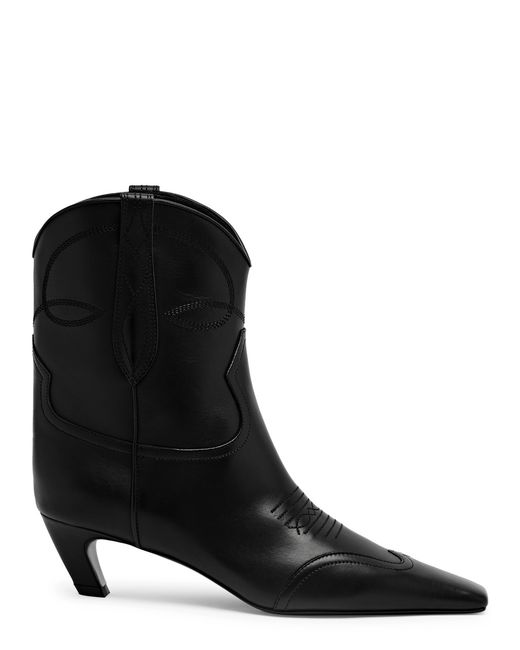 Khaite Dallas 50 Leather Ankle Boots