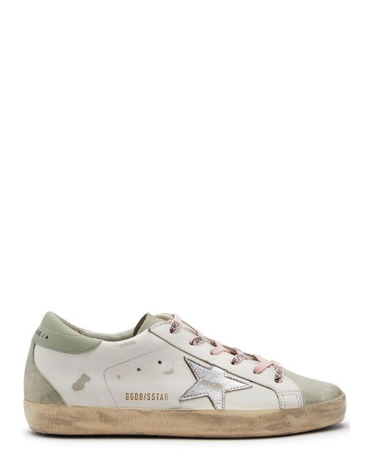 Golden Goose Super-Star Distressed Leather Sneakers