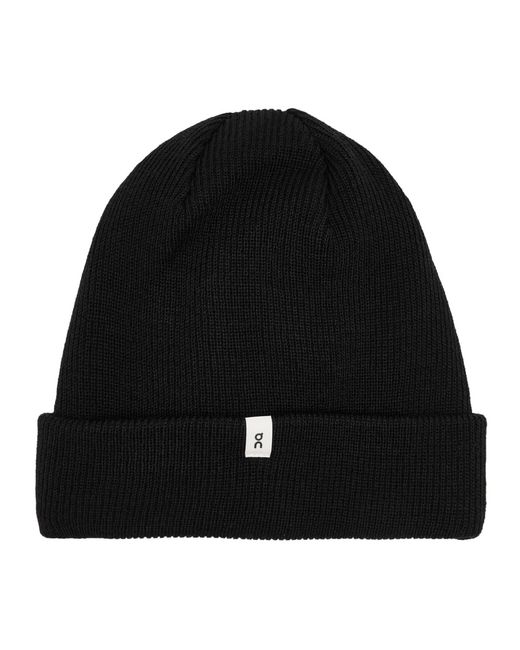 On Running Ribbed Wool Beanie