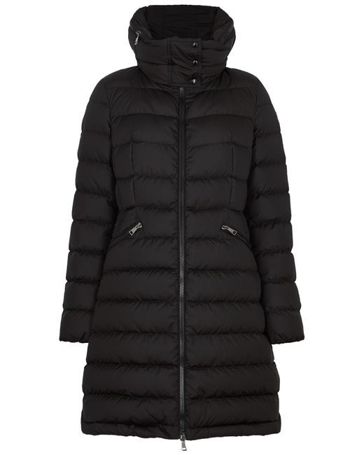 Moncler Flammette Quilted Shell Coat