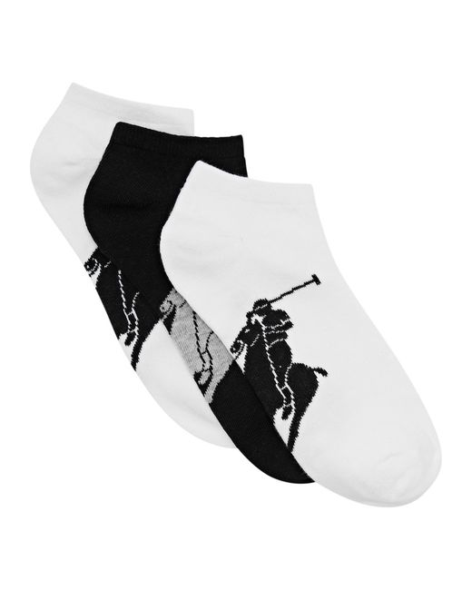 Polo Ralph Lauren Logo-intarsia Stretch-cotton Socks set of Three