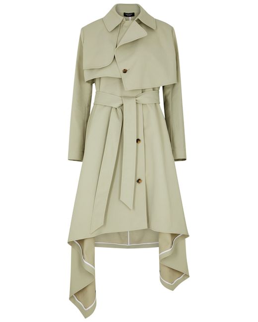 A.W.A.K.E. Mode Belted Twill Trench Coat