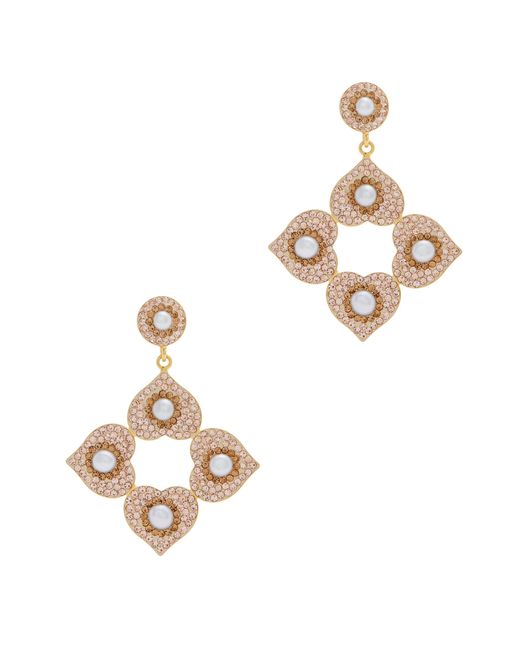 Soru Jewellery Eternal Heart 18kt Gold-plated Drop Earrings