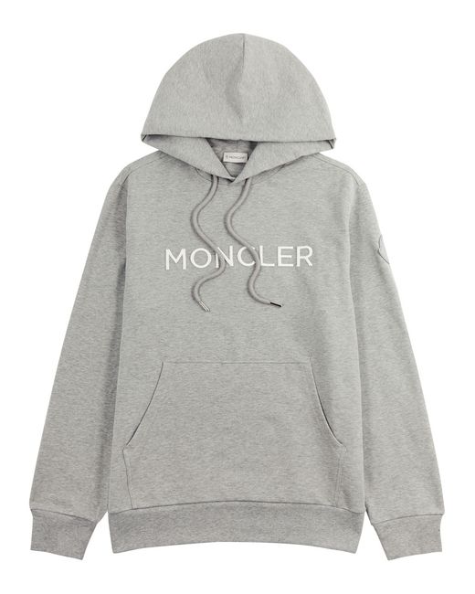 Moncler Logo Hooded Stretch-cotton Sweatshirt