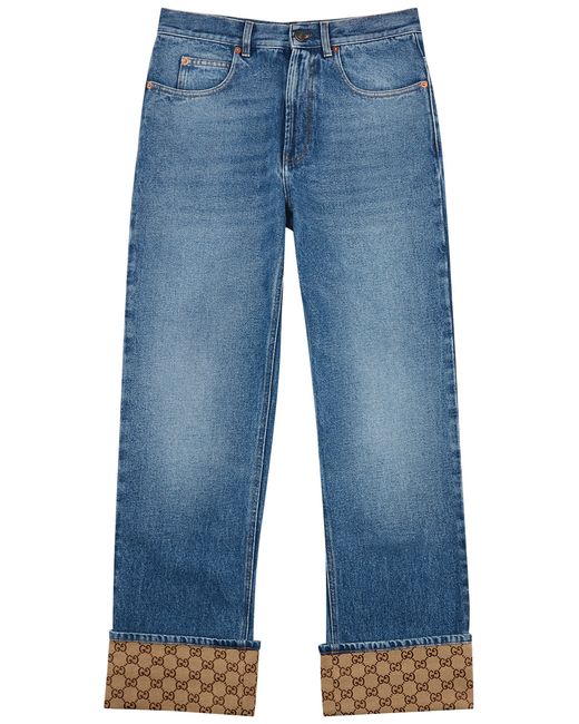 Gucci GG Supreme Straight-leg Jeans