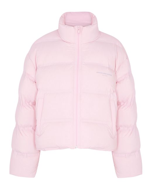 Alexander Wang Cropped Quilted Shell Jacket UK14