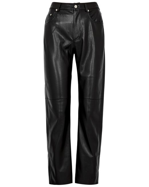 Nanushka Vinni Faux Leather Trousers UK 6