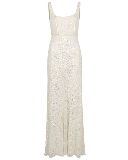 rixo Megan Sequin-embellished Gown 10 UK