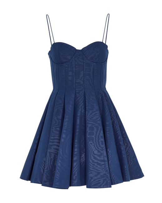 Alice + Olivia Adara Sheen Cotton-blend Mini Dress 2 UK 6