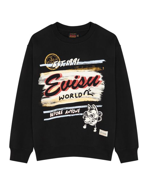 Evisu Logo-print Cotton Sweatshirt