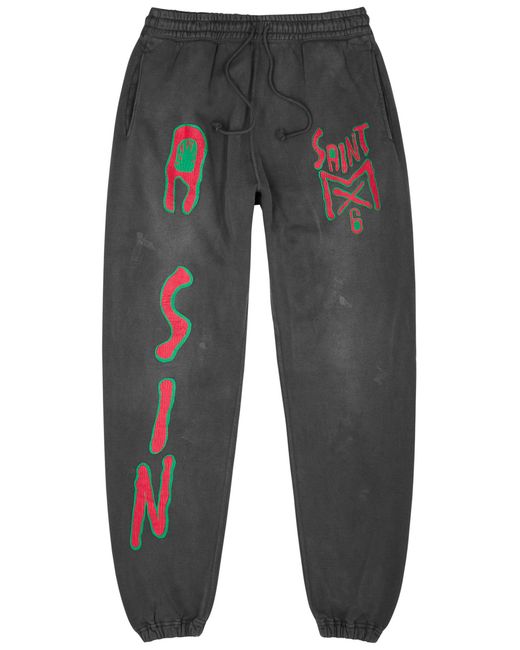 Saint Mxxxxxx Saint Printed Cotton Sweatpants