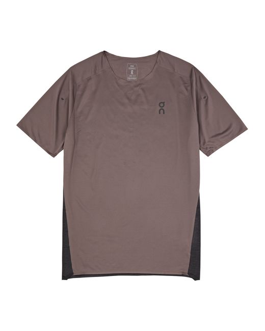 On Running Performance Panelled Jersey T-shirt