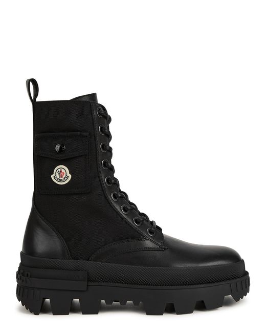 Moncler Konture Leather Ankle Boots