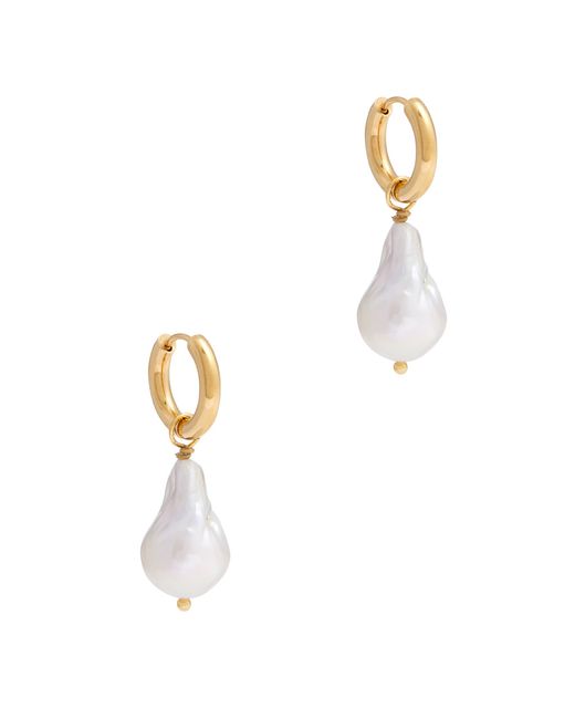 Sandralexandra embellished 18kt Gold-plated Hoop Earrings