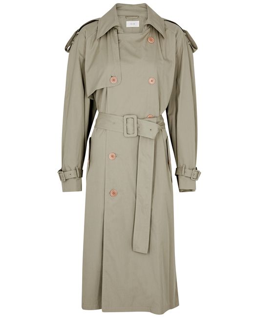 The Row June Double-breasted Cotton Trench Coat UK6