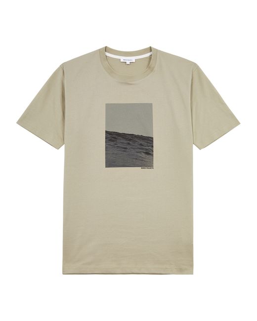 Norse Projects Johannes Waves Printed Cotton T-shirt