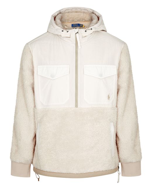 Polo Ralph Lauren Half-zip Panelled Fleece Sweatshirt