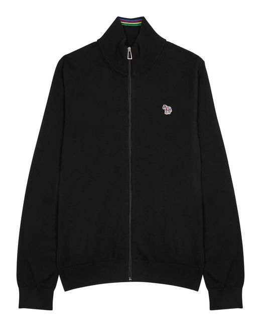 PS Paul Smith Logo Knitted Cotton Jacket